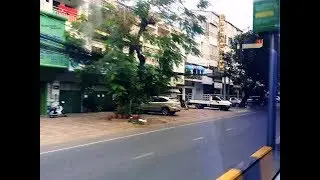 China New Year in Phnom Penh view from  City bus || ជិះឡានក្រុងសារណនៅពេលចូលឆ្នាំចិន