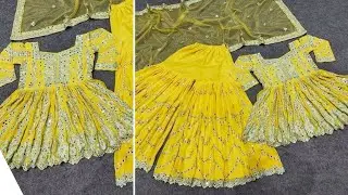 Pepulm Kurti with palazzo Cutting And Stitching | सिर्फ 2 मीटर कपड़े से बनाये Peplum Kurti |