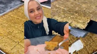 انسوا اي هريسة عملتوها قبل هيك هريسة البصمة بالمكسرات وصفة عالمية و الطعم فوق الخرافي