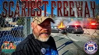 Griffith Observatory, TERRIFYING First Freeway, Old Route 66 Alignment Travels