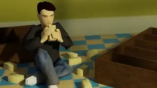 Man eating Butter | Zomboid Animation