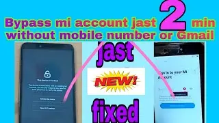 How to Remove Mi Account ||
