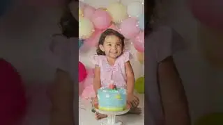 Ensaio Smash the Cake de Menina - Tema Peppa Pig - Estúdio Fotográfico Rio de Janeiro