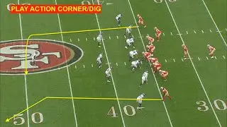 49ers play action corner dig concept 1