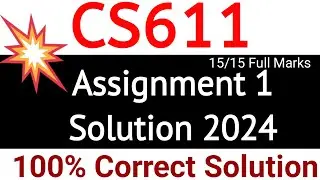 CS611 Assignment 1 Solution 2024, cs611 Assignment 2024, cs611 Assignment 1-2024