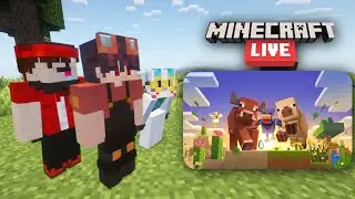 3 AMIS REAGISSENT AU 🟩Minecraft Live🟩 !