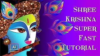 Graphic Design for Beginners | Jai Shree Krishna | Speed #tutorial #trending #digitalart #krishna