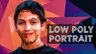 Low Poly Portrait effect - Photoshop Tutorial | Polygonal portrait