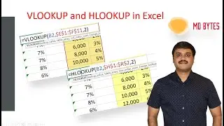 Excel Learning - VLOOKUP and HLOOKUP functions