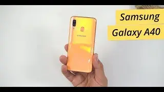 Samsung Galaxy A40 (coral): Unboxing, setup & first impressions | German