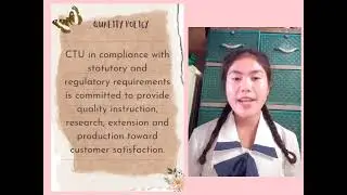 CTU VMGO Quality Policy and Core values
