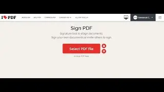 Short Instruction on the Use of ILovePDF Platform for ESignature