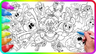 Poppy Playtime BIGGEST Coloring Pages. How to color all Characters from Poppy Playtime