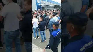 Акция протеста на БелАЗе