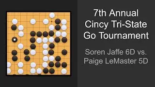 7th Annual Cincy Tri-State Go Tournament R2 | Soren Jaffe 6D vs. Paige LeMaster 5D