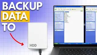Backup data with External Hard Drive