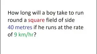 Speed, Distance and Time - Word Problem No.2