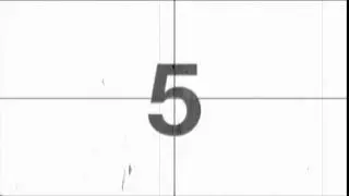 Motion white retro film countdown