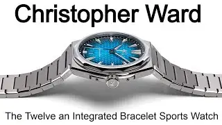 New Christopher Ward The Twelve Integrated Bracelet Automatic Sports Watch Titanium Stainless Steel