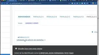 Crear subpestañas en Moodle