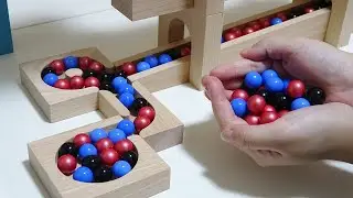 Marble Run ASMR ☆ Wooden Cubolo & Eureka Standard Japanese Carpentry Course