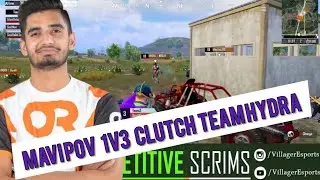 SOUL MAVI 1V3 AGAINST TEAM HYDRA || TEAM SOUL COMPLETE DOMINATION IN VILLAGER ESPORTS SCRIMS #SOUL