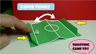 Paper Tennis shooting game toy  / Origami  Tennis game moving origami game