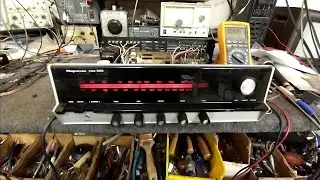 Servicing a 1970s Magnavox 300 am/fm stereo receiver. part 1/3 - L-ch out