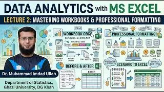 MS Excel for Data Analytics: Workbook Management & Professional Formatting