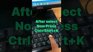 shortcut keys to change small letters in capital letters 
