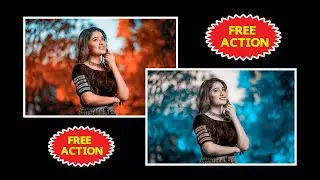 Cyan Blue-Orange Red-Teal Orange Color Grades | Free Photoshop Action |48|