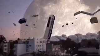 This Is What Would Happen If The Moon Collided With Earth
