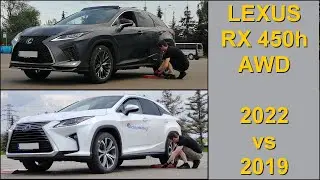 SLIP TEST - Lexus RX 450h - 2022 vs 2019 - software update?  - @4x4.tests.on.rollers