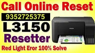 Epson l3110 red light blinking solution || Service Required Solution || हिंदी मै ||