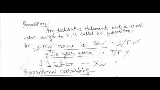 1.Propositional Logic/Calculus : Introduction