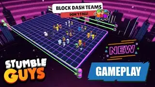 Playing the *NEW* Block Dash Teams Mode | Stumble Guys