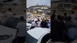 ОШ БАЗАР: АК БУУРА 😳 базардын ичинен дариядай акты сел