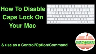 How To Disable Caps Lock On Mac