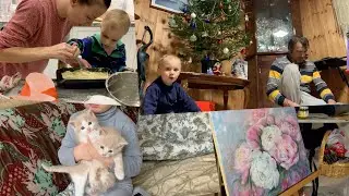 ВЛОГ 287 МЕСЯЦ в 12 минутах - котята, украшение ёлок и вкуснейший кекс