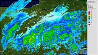 KBGM Radar Loop from January 22 to 23, 2023