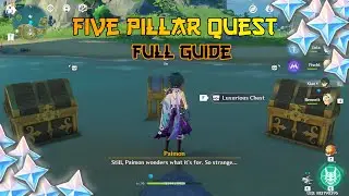 Five Pillars Puzzle Complete Guide |  Golden Archipelago Puzzle | 【Genshin Impact】
