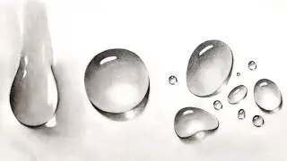 How To Draw Realistic Water Droplets With Graphite Pencils