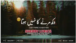 SAHIBZADA WAQAR SAD STATUS| EMOTIONAL STATUS| WHATSAP STATUS| SHERRY LYRICS
