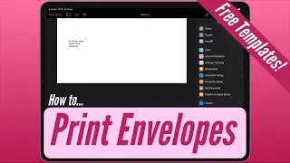 How to Print Envelopes on the iPad (FREE TEMPLATES!)