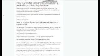 How To Uninstall Software With Powershell || 2 Easy Methods To Follow!