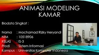 Tutorial Animasi 3D Blender (Modeling Kamar) + Rigging Objek