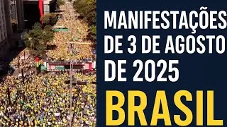 Reaja Brasil-Manifestações do dia 03 de agosto de 2025.