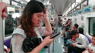 Метро в Шанхае, как пользоваться , как войти и ехать вроде часть 2