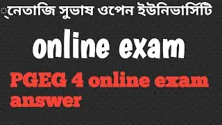 PGEG 4 Final Exam Answers 2021 | NSOU PGEG 4 Final Exam Answers | NSOU PG English Final Exam Answers