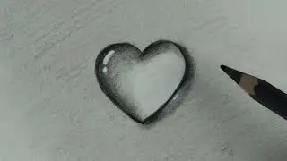 How to Draw Water Drop Heart in Simple Technique